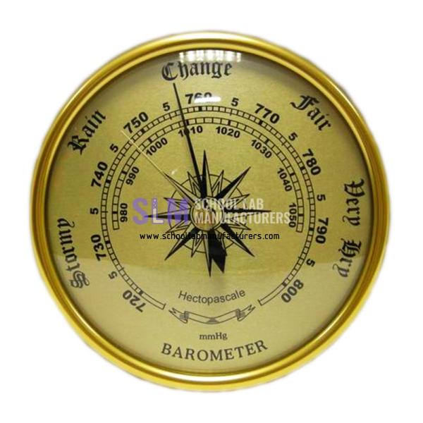 School Lab 128mm Aluminum Aneroid Barometer