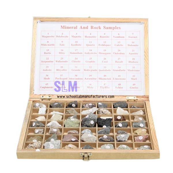 School Lab 49PCS Specimen Of Mineral and Rock Samples