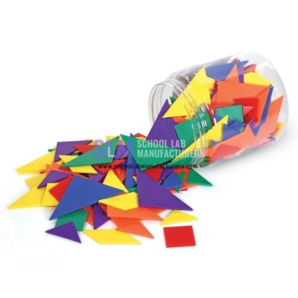 School Lab 6-Color Tangrams