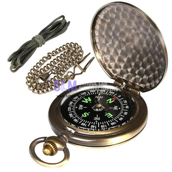 School Lab Antique Pocket Watch Compass