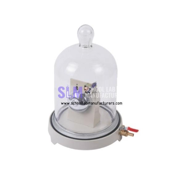School Lab Bell In Glass Jar And Base