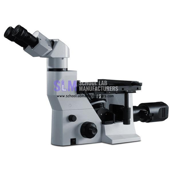 School Lab Binocular Inverted Metallurgical Microscope