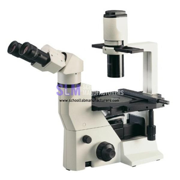 School Lab Binocular Inverted Phase Microscope