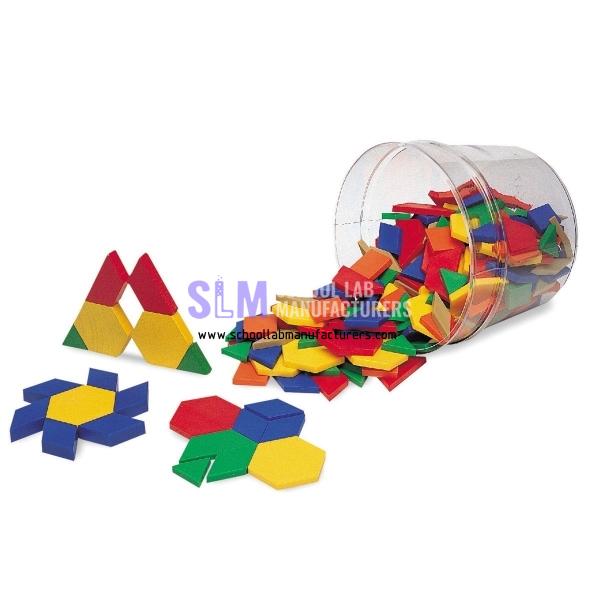 School Lab Brights Pattern Blocks