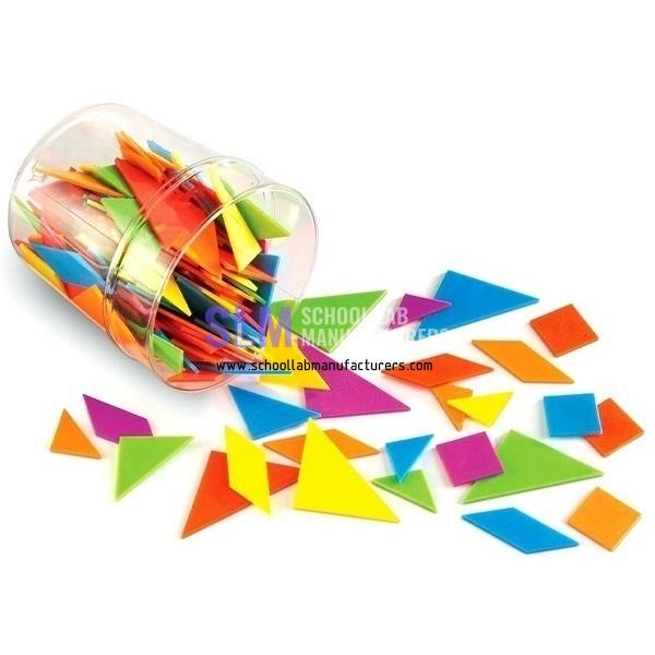 School Lab Brights Tangrams Class Pack