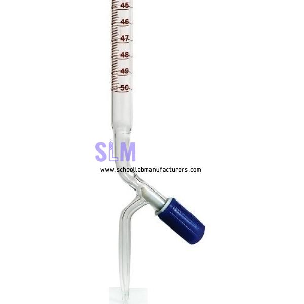 School Lab Burettes with PTFE Needle Valve Stopcock