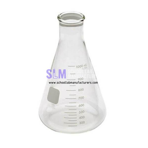 School Lab Conical Flask, Pyrex