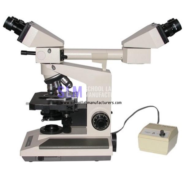 School Lab Dual View Microscope Front to Back