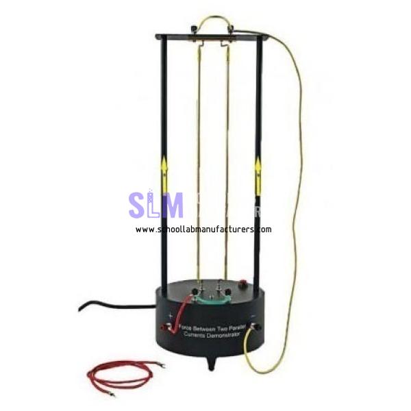 School Lab Force Between Two Parallel Currents Demonstrator