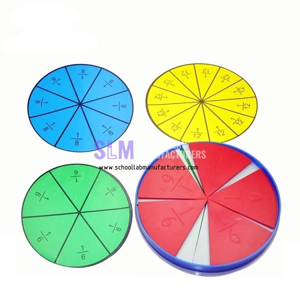 School Lab Fraction Circles Set