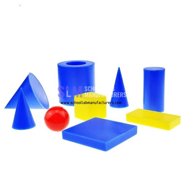 School Lab Geometric Solids Blocks Set