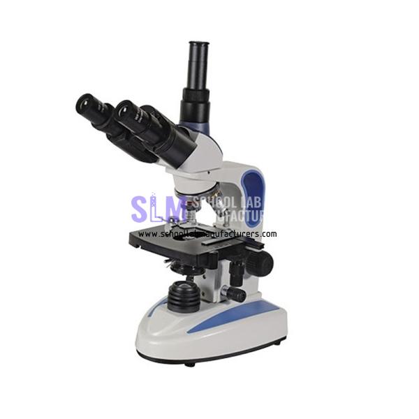 School Lab LED Microscope, Mechanical Stage, Rechargeable