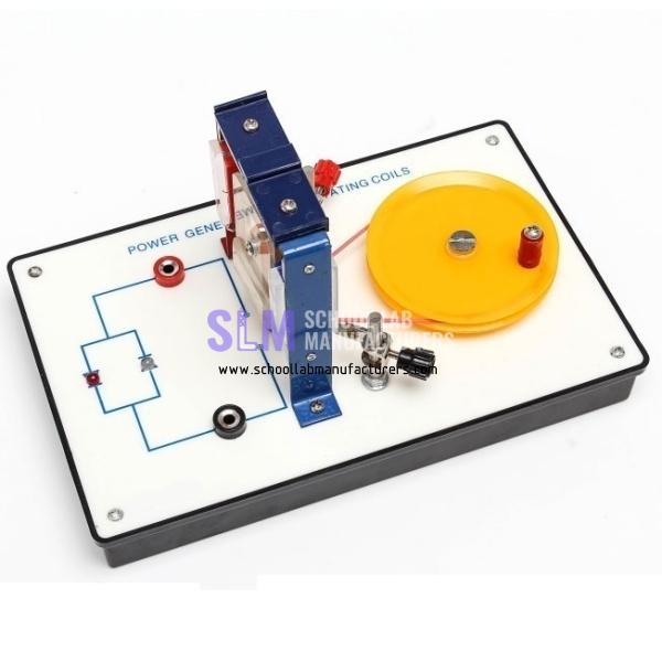 School Lab Magnet Rotating Coil Generator