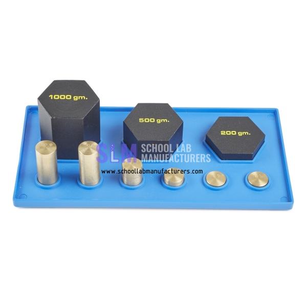 School Lab Mass Weighing Set On Tray