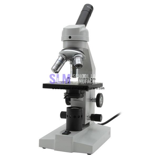 School Lab Monocular Microscope Tungsten Illumination