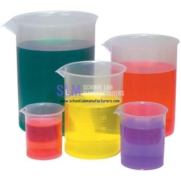 School Lab Plastic Beaker Set of 5