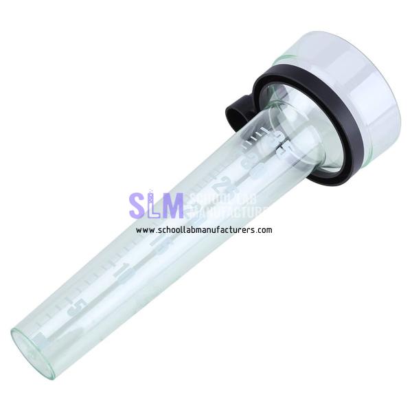 School Lab Plastic Transparent Precision Rain Gauge