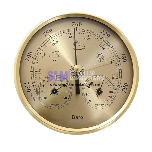 School Lab Precision Aneroid Barometer Thermometer Hygrometer