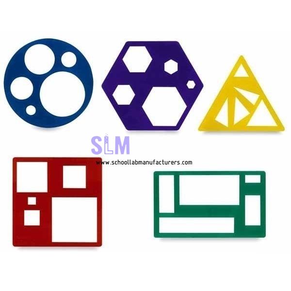 School Lab Primary Shapes Template Set
