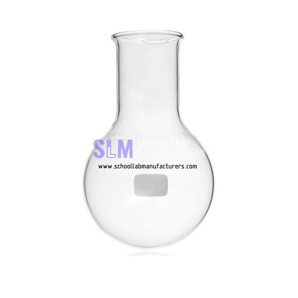 School Lab Round Bottom Flask Wide Neck