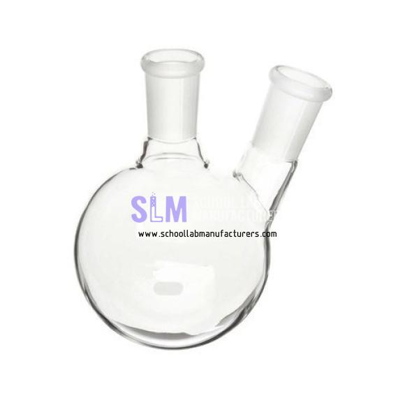School Lab Round Bottom Flask With Two Neck
