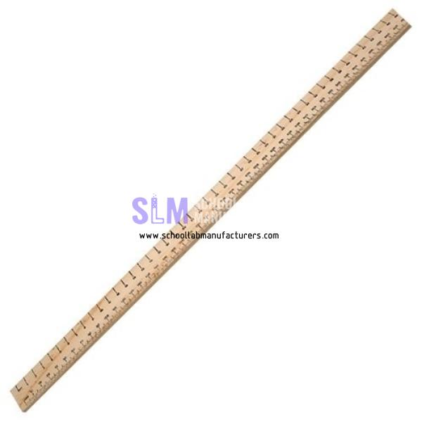 School Lab Ruler Wooden 1 Metre