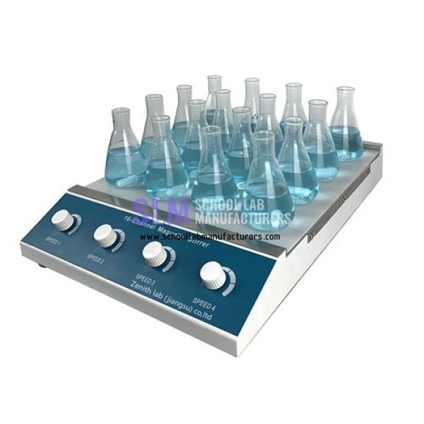 School Lab Sixteen Channels Magnetic Stirrer