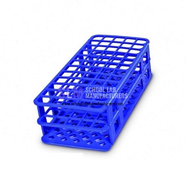 School Lab Test Tube Rack Plastic Basket Style