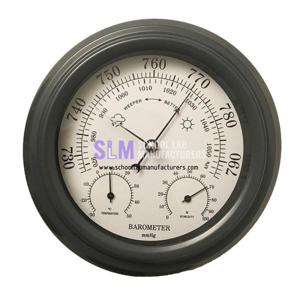 School Lab Thermometer Hygrometer Barometer Clock