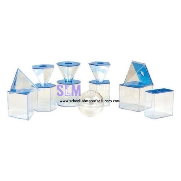 School Lab Transparent 3D Solid Set