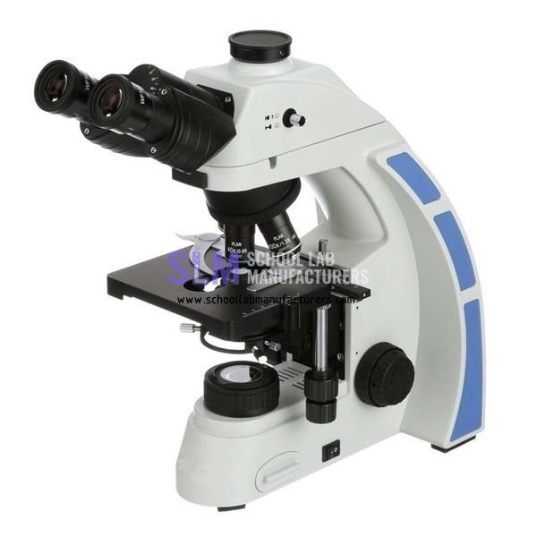 School Lab Trinocular Biological Microscope with Plan Objectives
