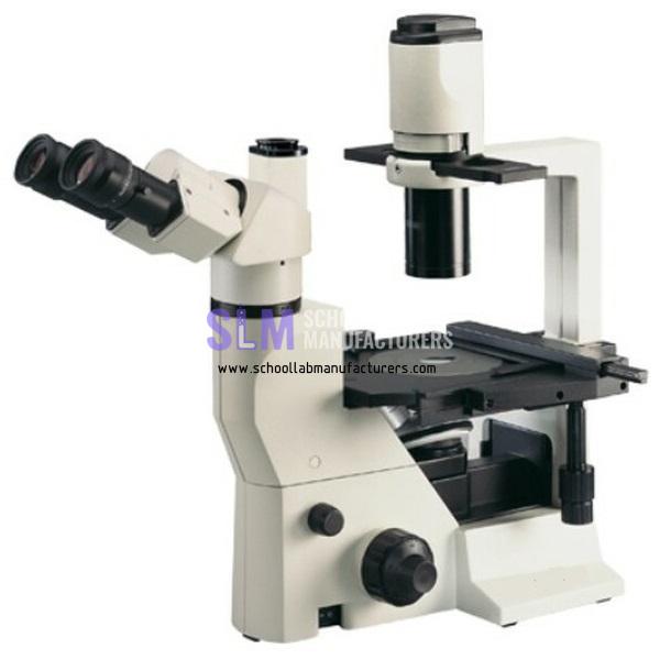 School Lab Trinocular Inverted Phase Microscope