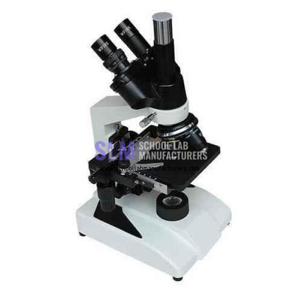 School Lab Trinocular Microscope, 1000x, LED