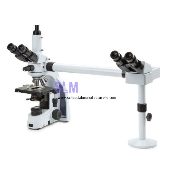 School Lab Two Head Pathology Microscope Side by Side