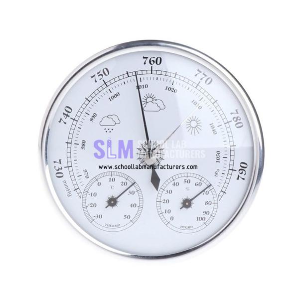 School Lab Weather Station 3 In 1 Barometer Thermometer Hygrometer