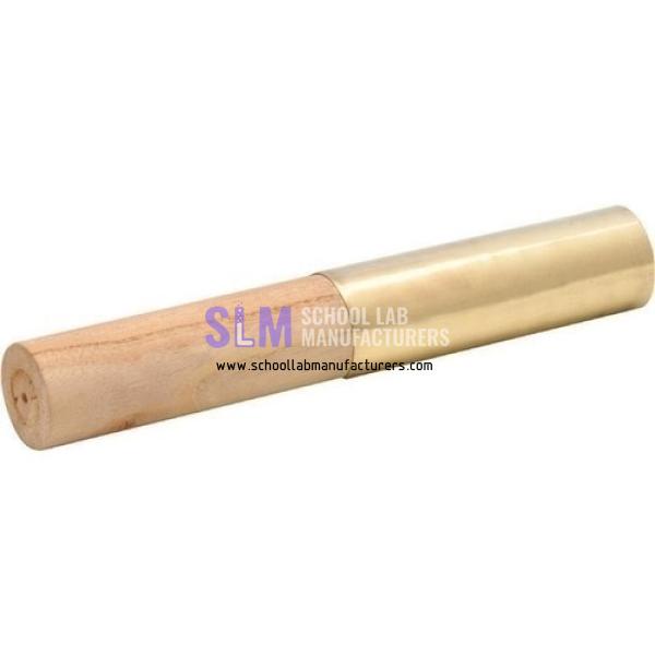 School Lab Wood and Metal Cylinder