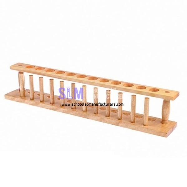 School Lab Wooden Test Tube Rack